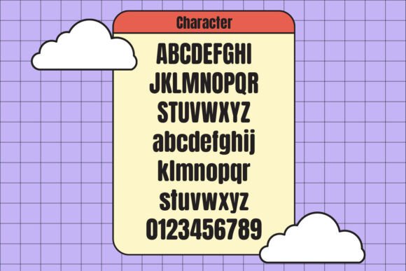 Phigauz Foneopi Font PNG with transparent background - Preview 6