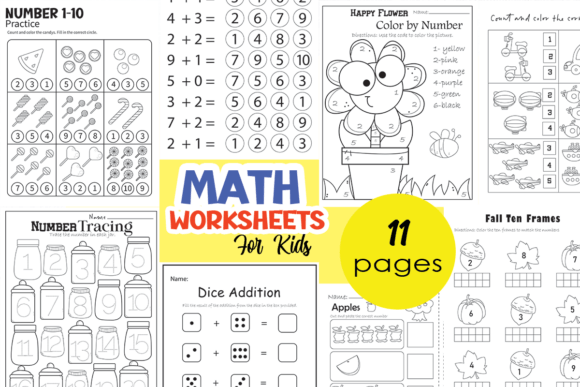 Preschool Math Worksheet for Kids, Pre-K