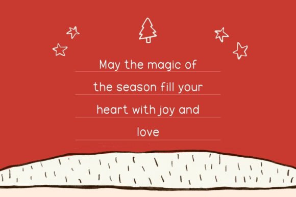 Santa Notes Font PNG with transparent background - Preview 3