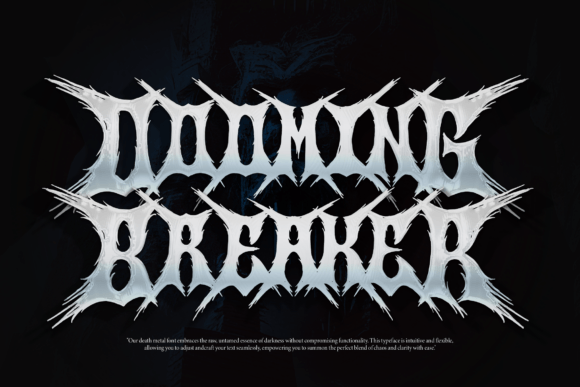 Searing Maw Font PNG with transparent background - Preview 5