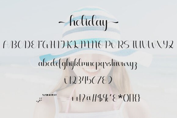 Holiday Font - Preview 6