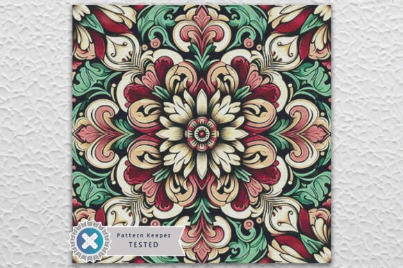 Abstract Tile Cross Stitch Pattern PDF