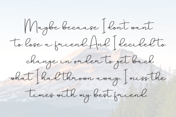 Beautiful Snowday Font - Preview 5