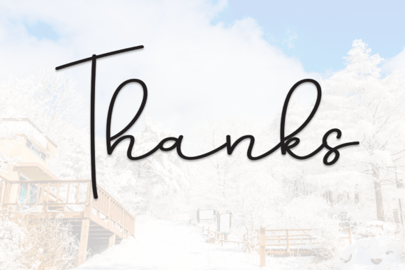 Beautiful Snowday Font - Preview 6