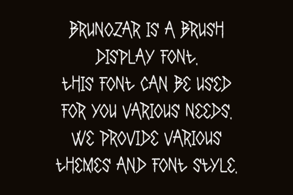 Brunozar Font - Preview 3