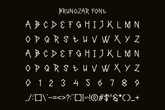 Brunozar Font - Preview 4