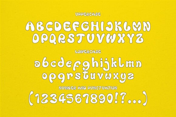 Bubbles Groove Font - Preview 1