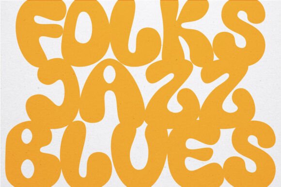 Bubbles Groove Font - Preview 2