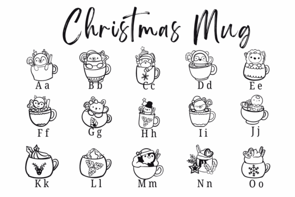 Christmas Mug Font - Preview 1