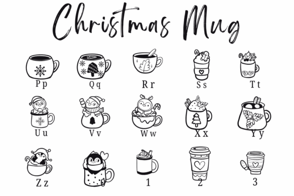 Christmas Mug Font - Preview 2