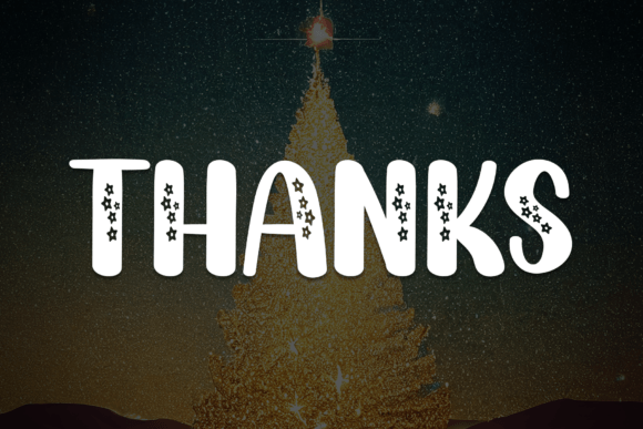 Christmas Starnight Font - Preview 6