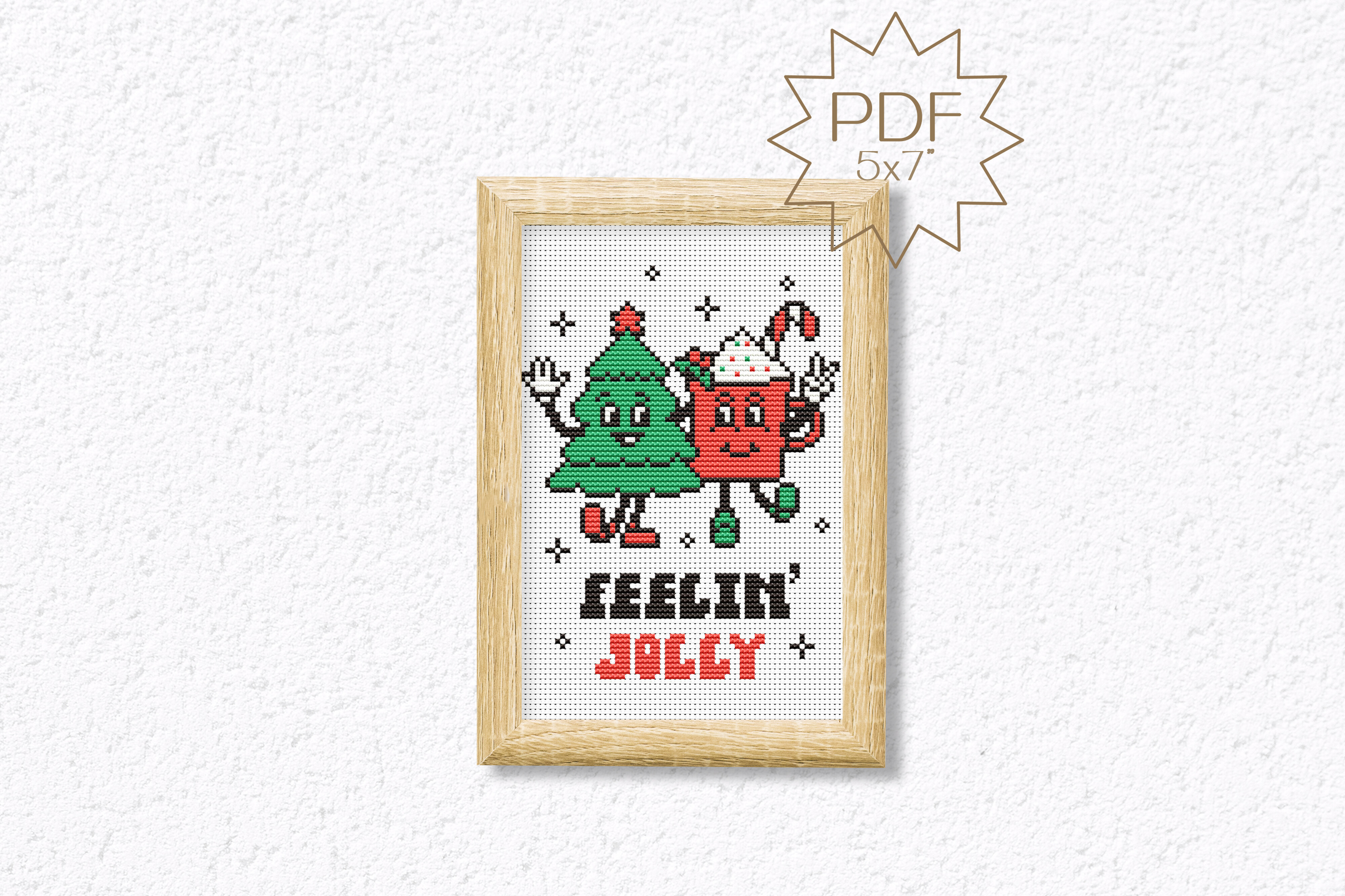 Christmas Trendy Cross Stitch Pattern