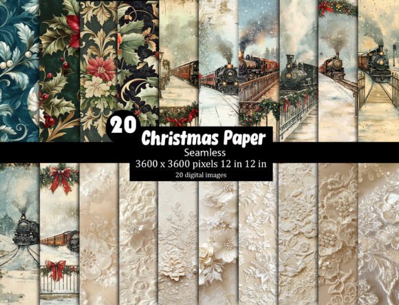 Christmas Textures Paper