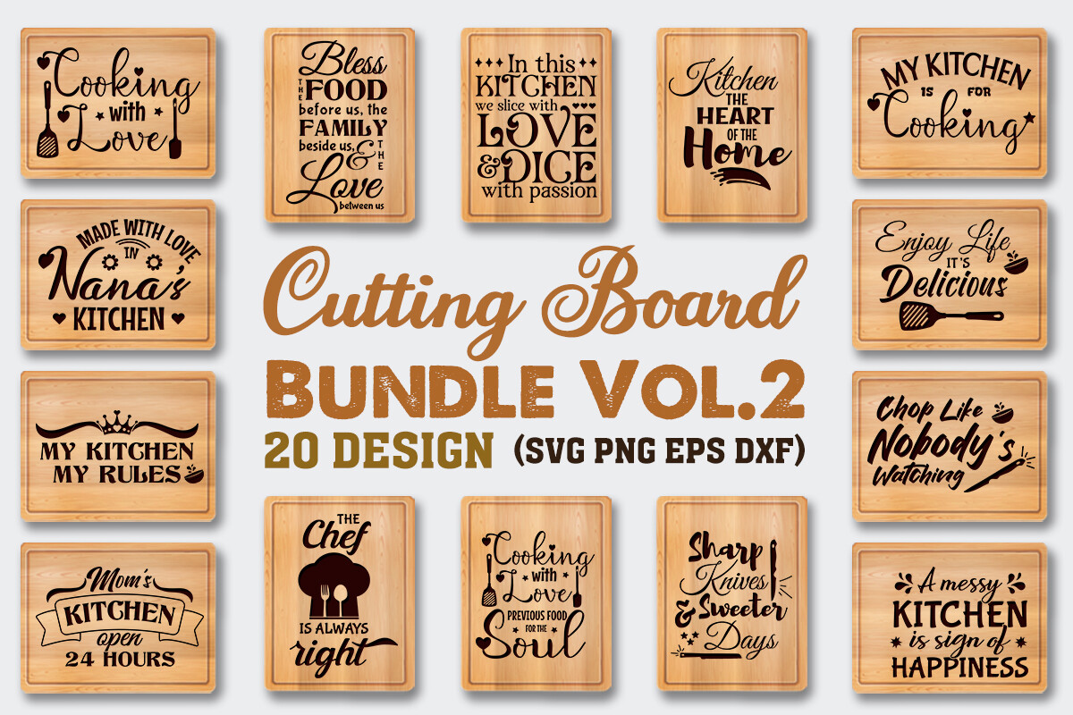 Cutting Board Quotes Bundle Vol.2