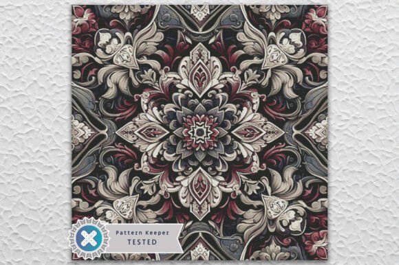Floral Mandala Cross Stitch Pattern PDF