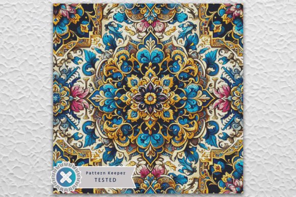 Floral Mandala Cross Stitch Pattern PDF