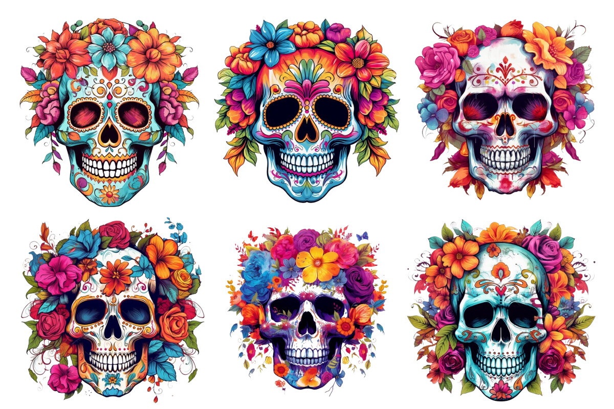 Floral Skull Graphic by sayedhasansaif04 · Creative Fabrica