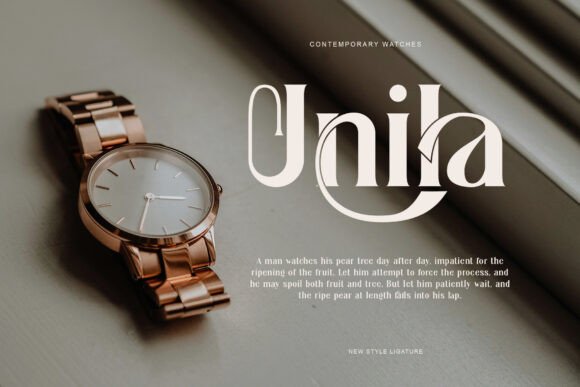 Ginako Font PNG with transparent background - Preview 1
