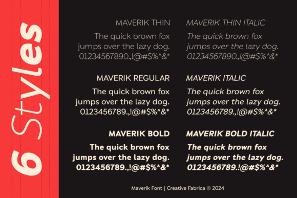 Maverik Font PNG with transparent background - Preview 2