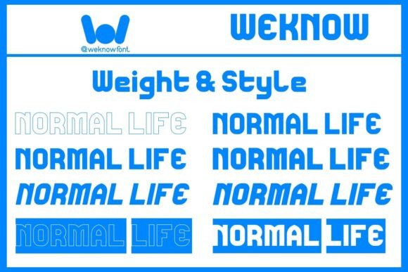 Normal Life Font PNG with transparent background - Preview 5