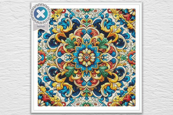 Ornamental Cross Stitch Pattern PDF