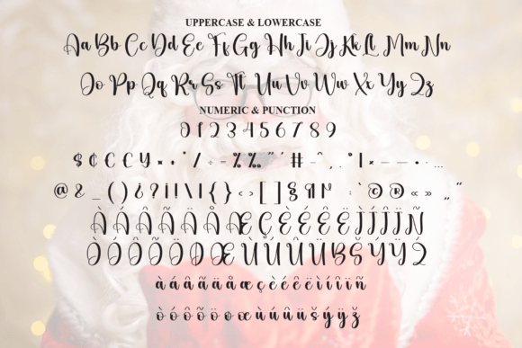 Santa Monday Font PNG with transparent background - Preview 6