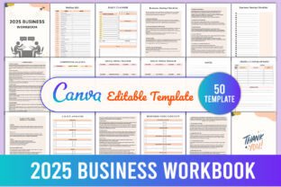 2025 BUSINESS WORKBOOK Canva Template Graphic by KDPMart · Creative Fabrica