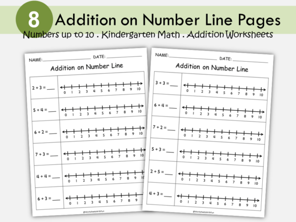 Addition Using Number Line, CF038