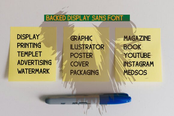 Backed Font - Preview 4