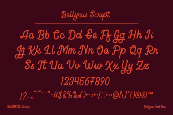 Bellyrus Font - Preview 2