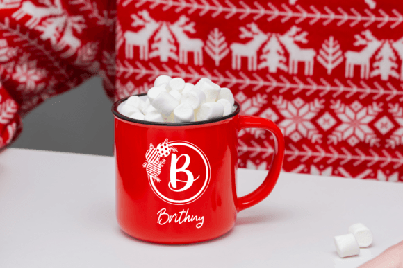 Christmas Balls Monogram Font PNG with transparent background - Preview 3