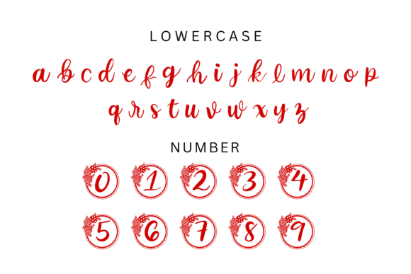 Christmas Balls Monogram Font PNG with transparent background - Preview 6