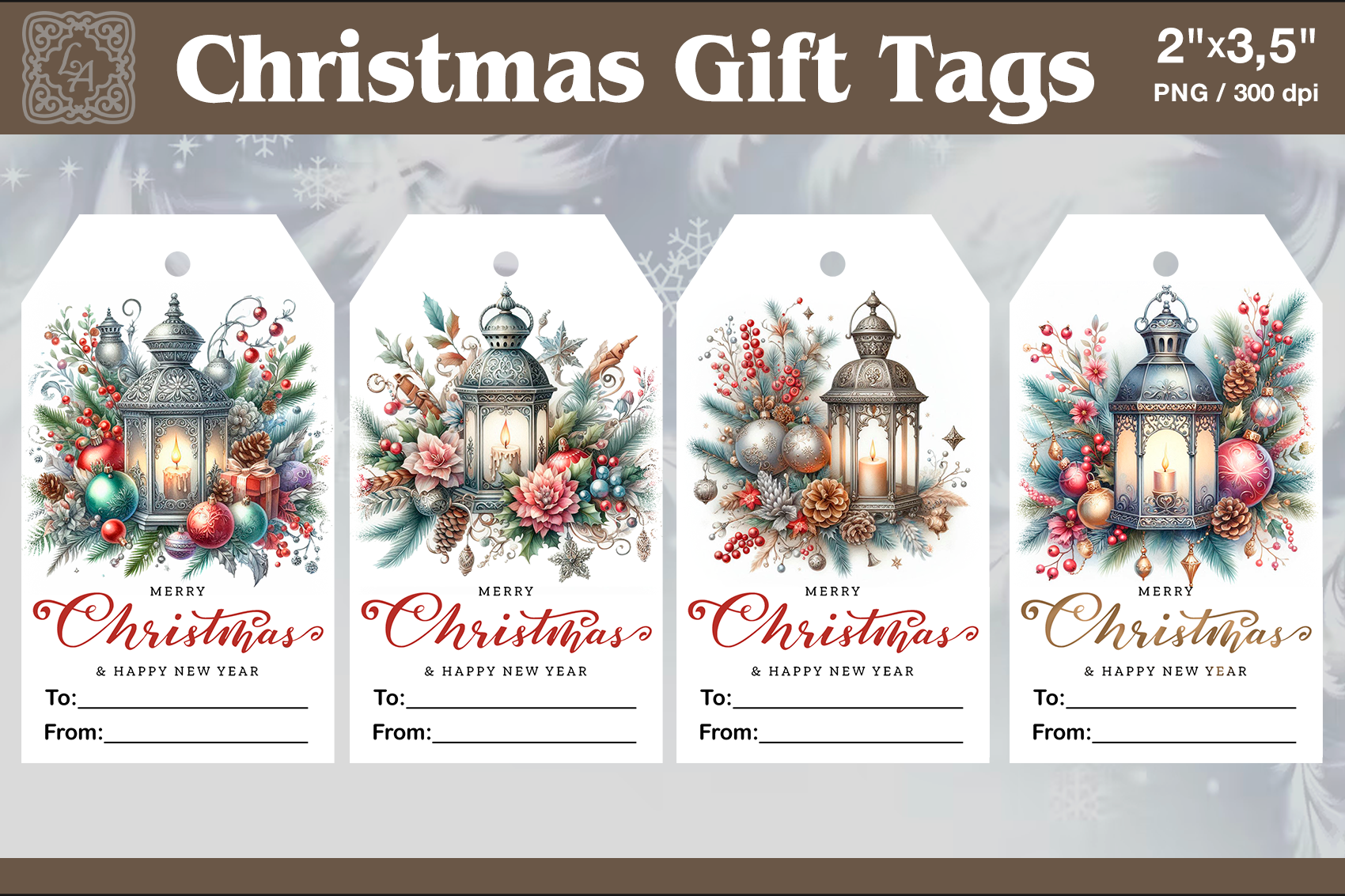Christmas Gift Tags|Gnome| PNG