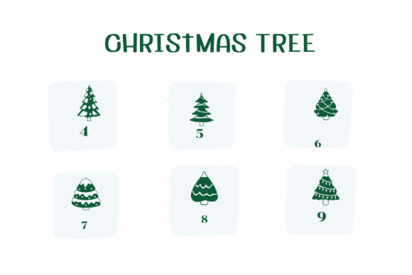 Christmas Tree Font - Preview 3