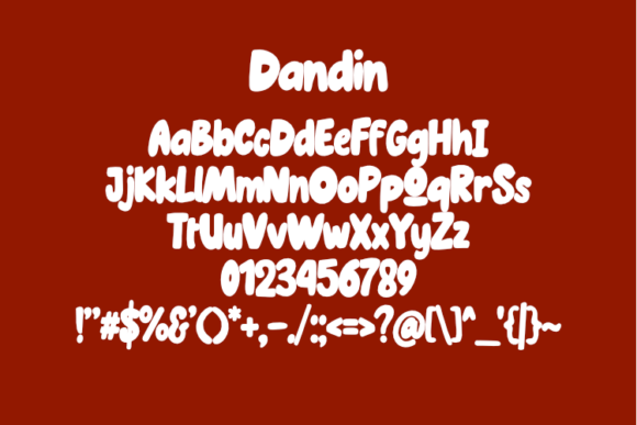 Dandin Font - Preview 1