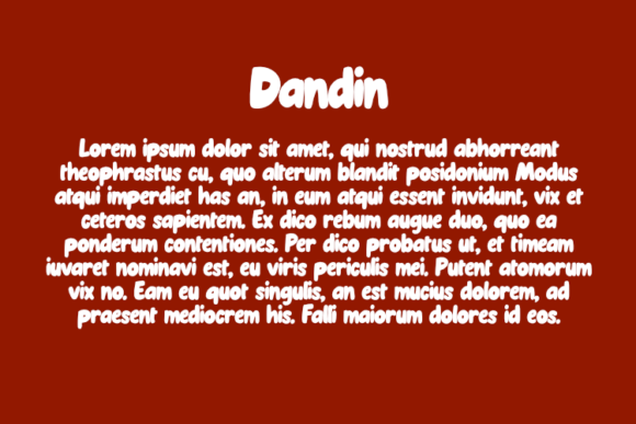 Dandin Font - Preview 2