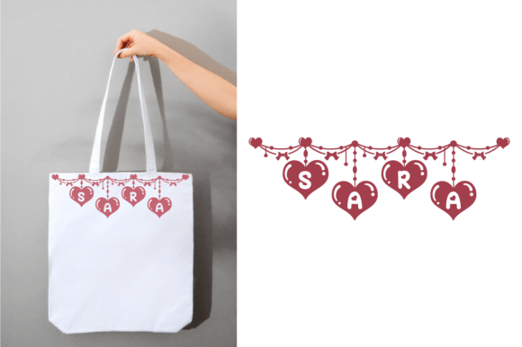 Festive Love Font PNG with transparent background - Preview 3
