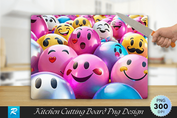 Funny Emojis Cutting Board