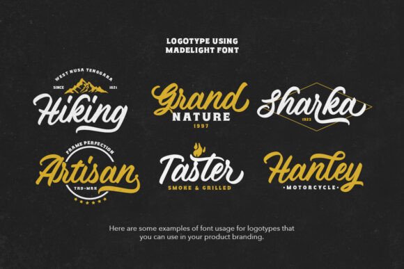 Madelight Font PNG with transparent background - Preview 2