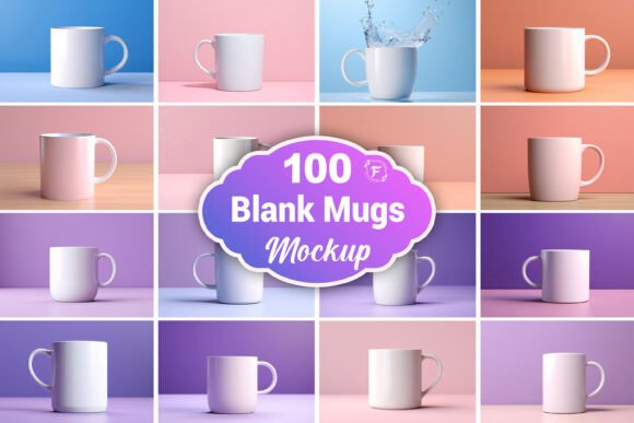 Mug Mockup Picture Bundle Graphics