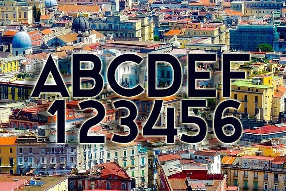 Napoli Font PNG with transparent background - Preview 2