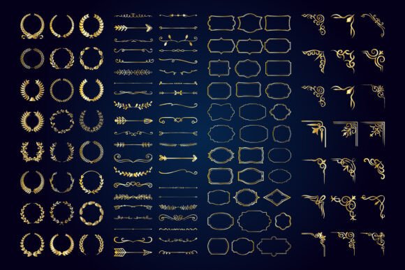 Vintage Calligraphic Elements.