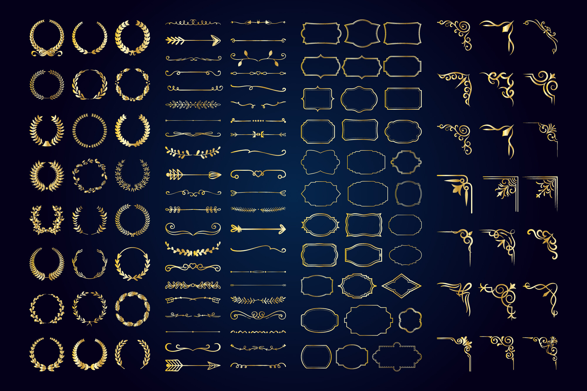 Vintage Calligraphic Elements.