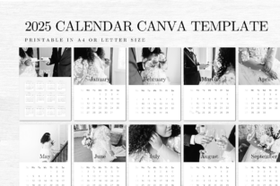 2025 CALENDAR CANVA TEMPLATE Graphic by The Little Lily Studio ...