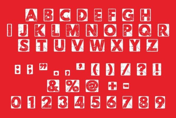 Bloody Square Font - Preview 5