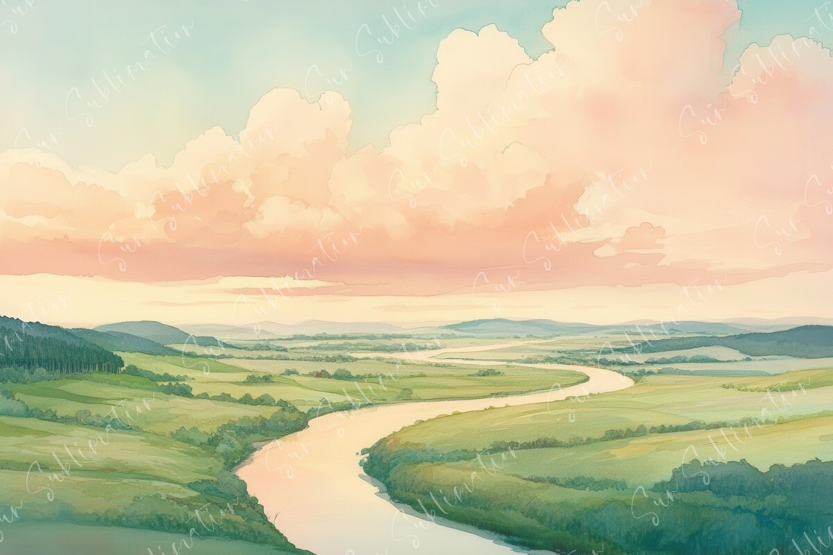 Rolling Graphics Breathtaking Landscape View of Rolling Graphic by Sun Sublimation ...