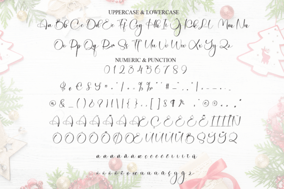 Christmas Background Font - Preview 6