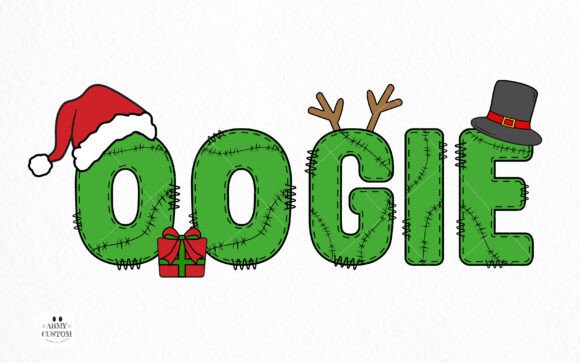 Christmas Movie Font PNG with transparent background - Preview 1