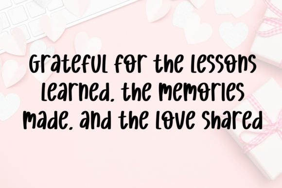 Forever Grateful Font PNG with transparent background - Preview 1