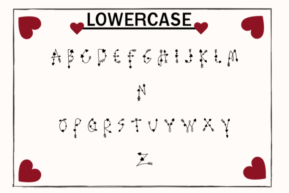 Heart Arrow Font - Preview 2